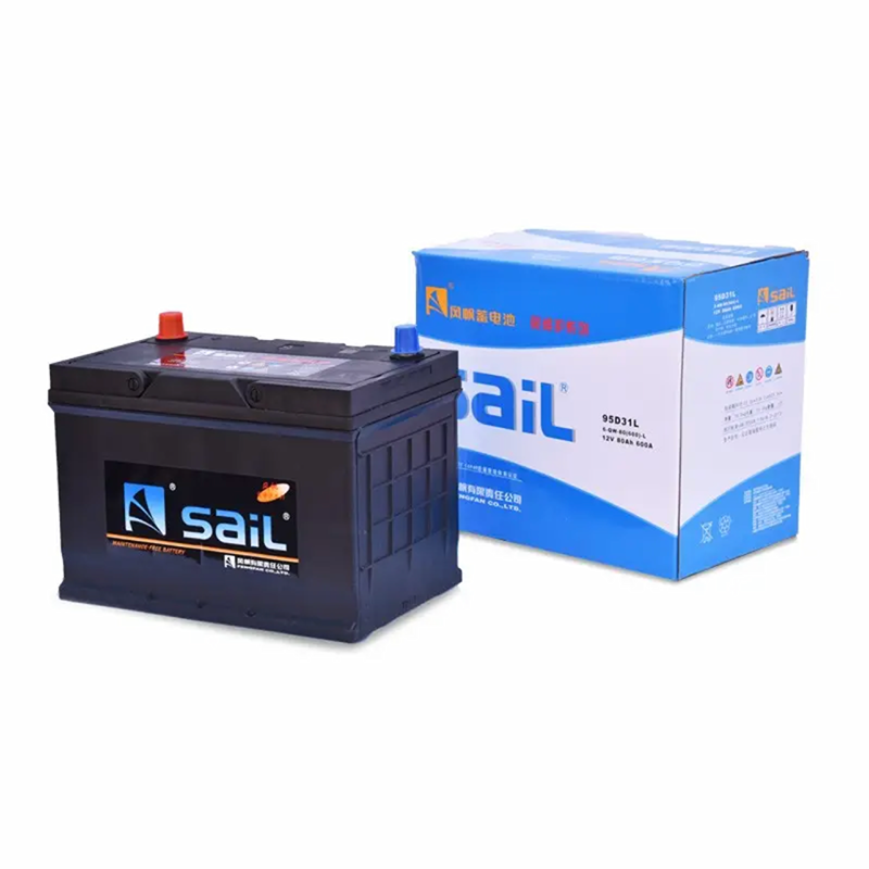 鸿行 风帆汽车电瓶蓄电池 95D31L(6-QW-80) 适配奥迪宝马奔驰路虎 12V 80AH