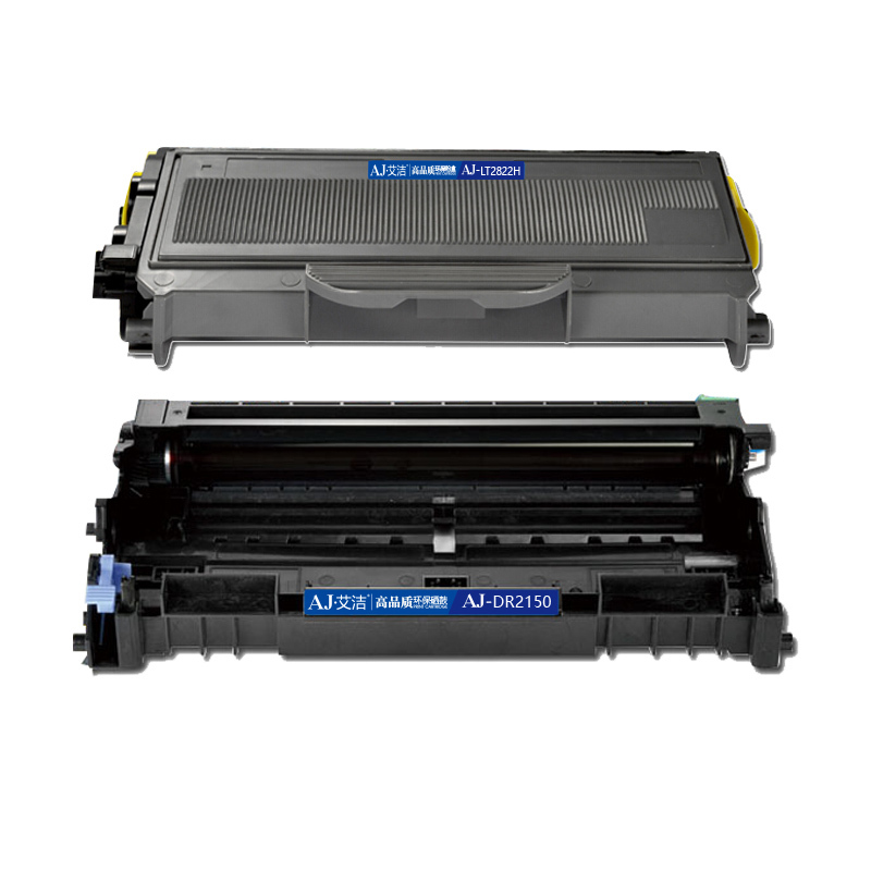 艾洁 LT2822/2922粉盒+DR2150/LD2822硒鼓套装加黑版 适用兄弟 HL2140;联想;LJ2200
