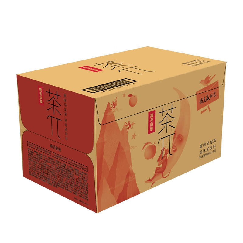 农夫茶兀蜜桃乌龙茶500ml瓶1件15瓶箱