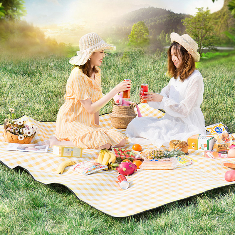 野餐垫防潮垫户外野炊营沙滩帐篷地垫防水加厚加绒垫子野餐布