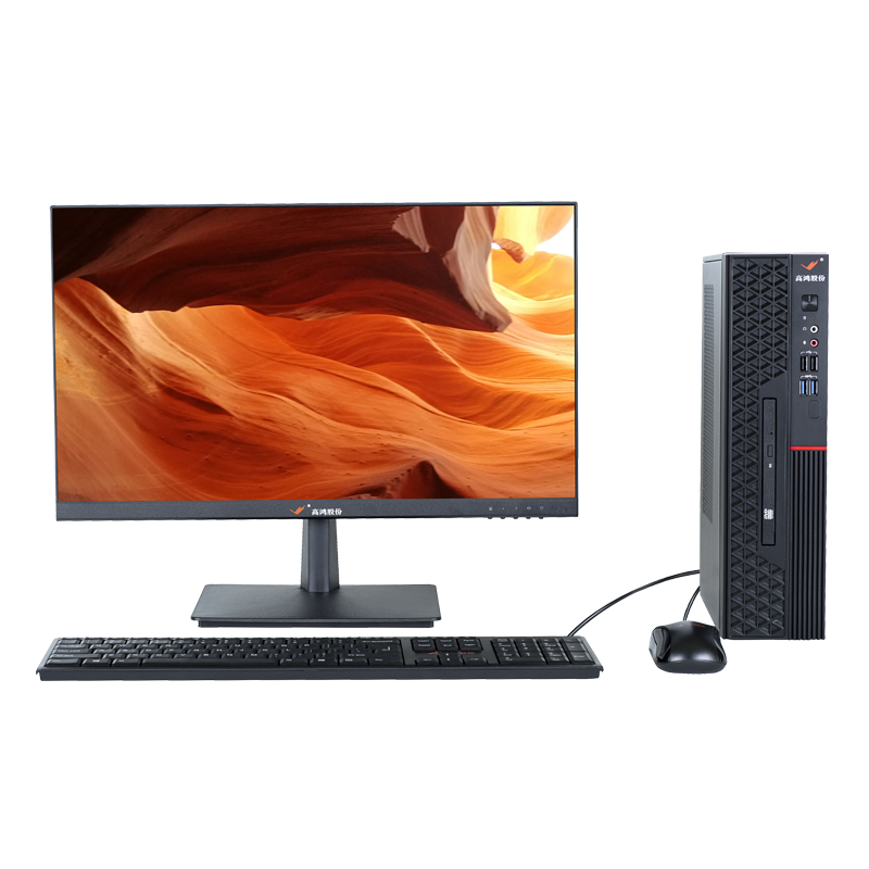 大唐高鸿 商用台式电脑 HZ600SA 23.8寸(兆芯KX-U6780A 16G 512G 集显 统信系统)高清大图
