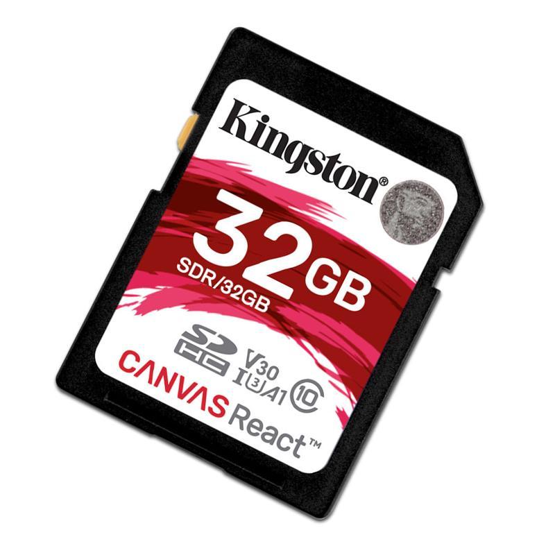 金士顿(Kingston)32GB SD 存储卡4K高品质视频拍摄 U3 C10 A1 V30 读速100MB/s