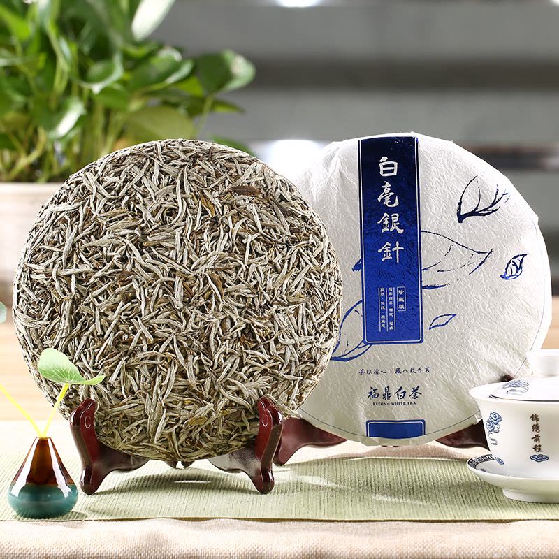 八闽东华2025新茶 白茶 福鼎白茶 明前茶叶白毫银针茶饼300g礼盒装 镇店私藏茶图片