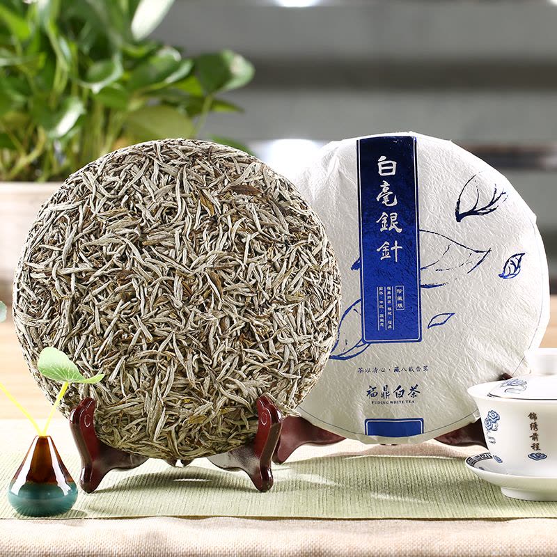 八闽东华2024新茶 白茶 福鼎白茶 明前茶叶白毫银针茶饼300g礼盒装 镇店私藏茶图片