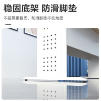 图书馆阅览书桌钢制长条桌会议室培训课桌工字腿白色2.0米带椅