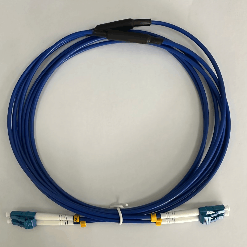 赛欧诺 蓝色铠装双芯尾纤LC-LC 1米 根图片