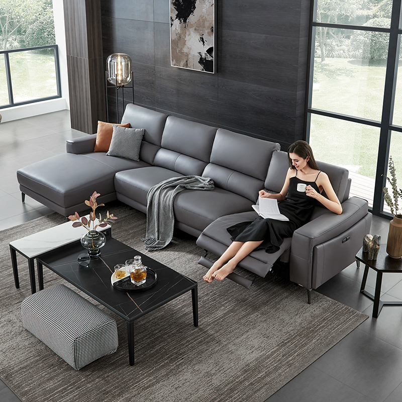 芝华仕cheers芝华仕头等舱沙发真皮意式极简功能客厅家具组合大户型皮