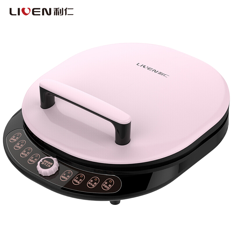 利仁(Liven)电饼铛LR-X3008 上下盘单独加热不粘涂层双面悬浮加热新款加深家用自动断电煎烙饼锅正品烤盘烤肉