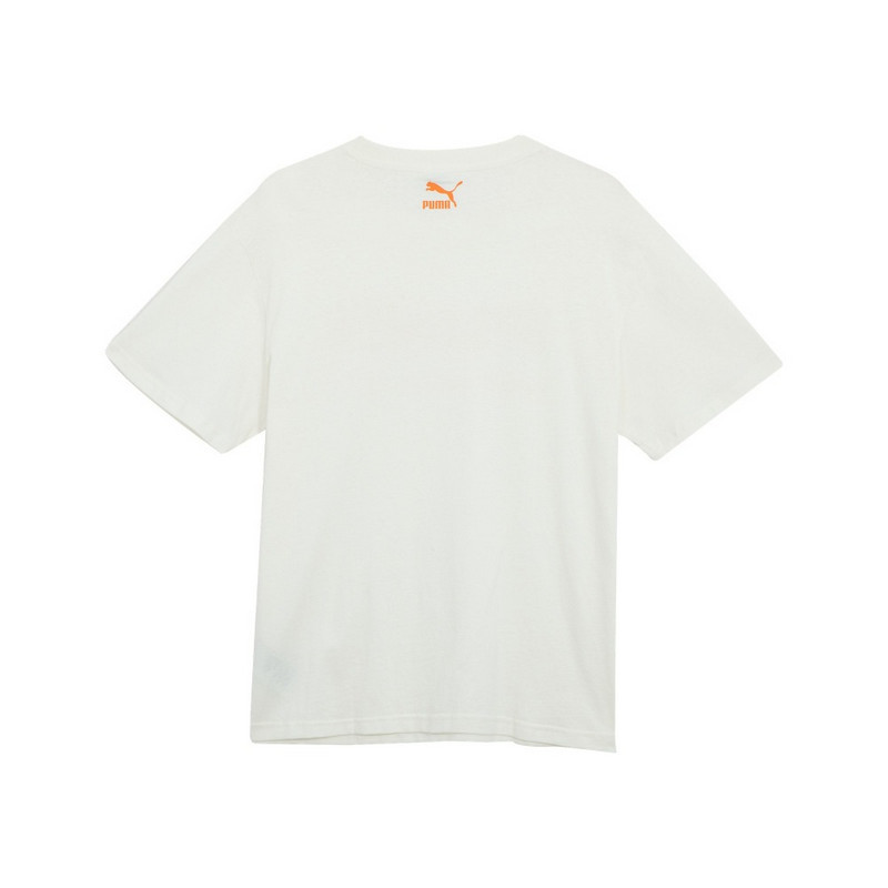puma classics dance crew 字母印花圆领短袖t恤 男女同款 白色