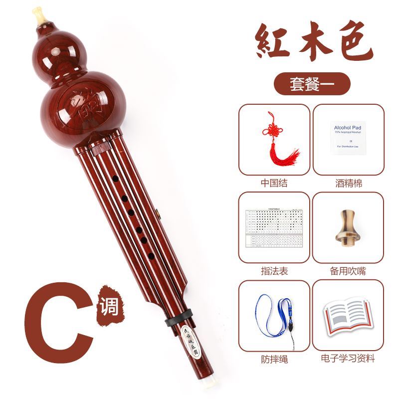 仿红木初学C调套餐一 乐器大全民族葫芦丝吹奏类简单易学随身小众初学者儿童冷门小学生