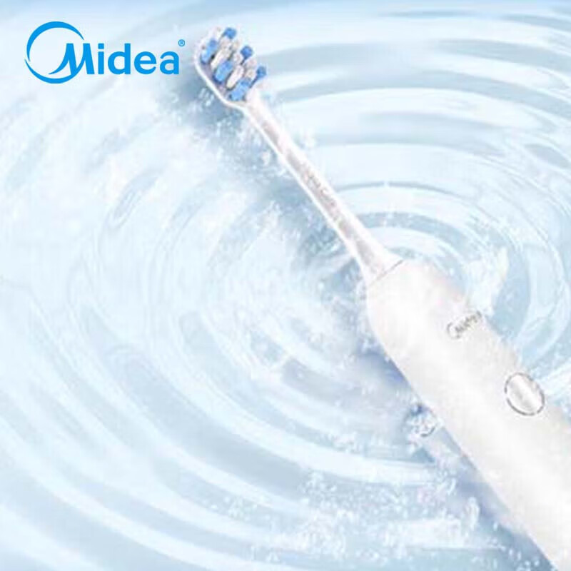 美的电动牙刷男女成人软毛刷声波全自动送礼物防水感应式充电成人MR1系列极地白 MC-AJ0101 GM高清大图