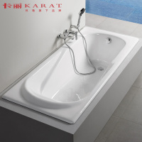 科勒旗下品牌 卡丽卫浴(KARAT)思琳浴室嵌入式1.7M铸铁浴缸浴池浴盆 17798T-WK