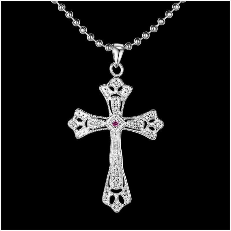 N396 Women Silver Necklace 镀925纯银女项链日韩版锁骨链潮人送女朋友七夕情人节礼物