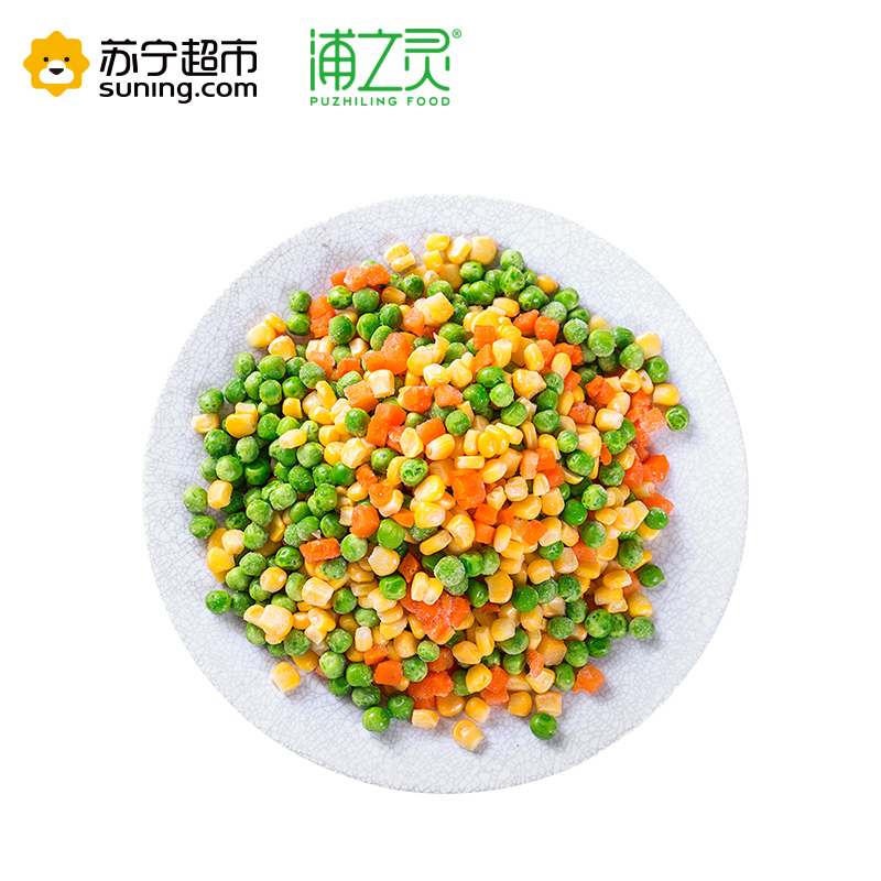 浦之灵 欧式杂菜 速冻混合蔬菜丁 冷冻蔬菜 350g/袋