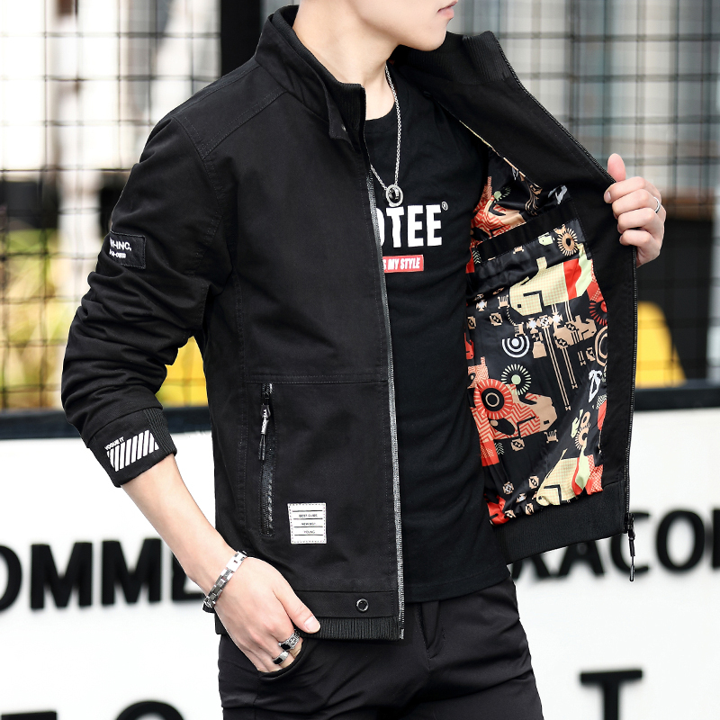 baluoshang男装棉衣秋冬装棉服男士外套冬季2020年新款加绒加厚青春