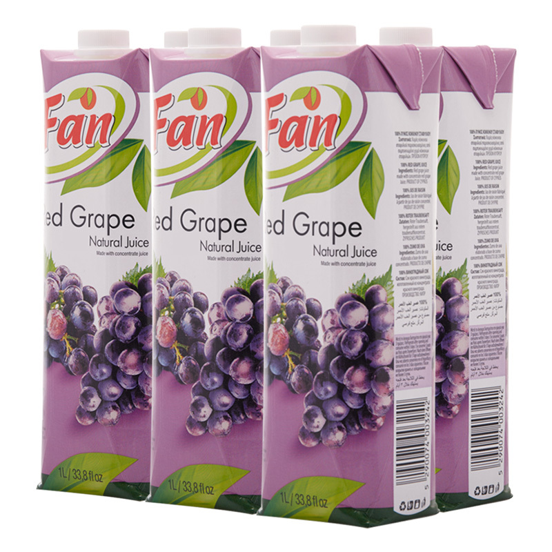中粮我买网fan纯果芬葡萄汁1l6塞浦路斯进口盒