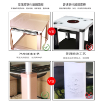 瑞强RQ-F85福满堂正方形电取暖桌 省电家用四面多功能电烤火桌子 家用电取暖餐桌 客厅电暖炉取暖器85CM电取暖方桌