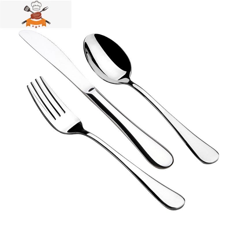 儿童版牛排刀叉盘子套装 全套西餐具家用西餐餐具 儿童刀叉套装 大人版刀+叉 敬平图片