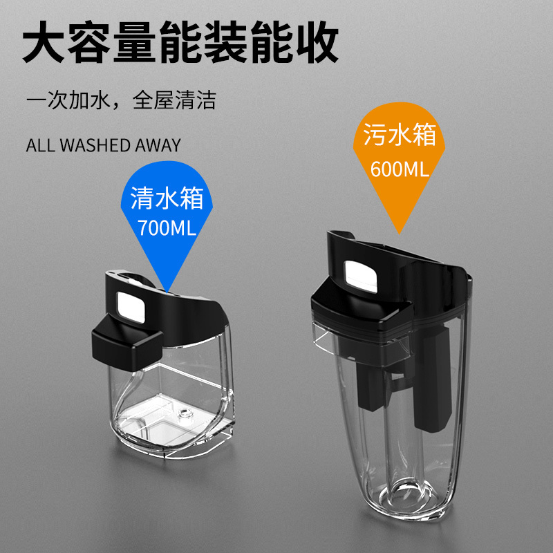 益多 电动家用洗地机拖吸扫一体机拖地吸三合一拖把脱吸尘扫地自动清洗 WX01