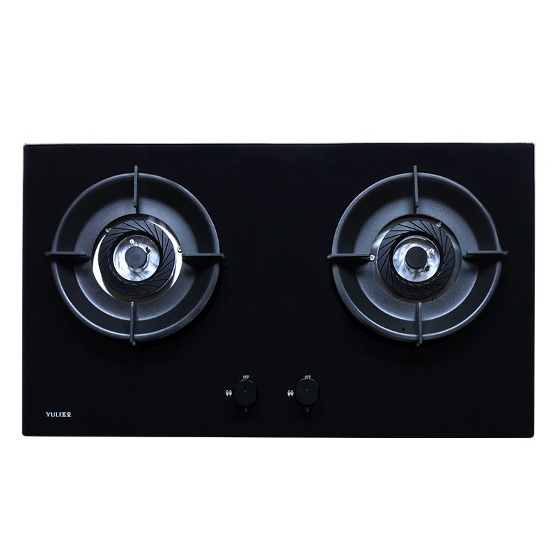 玉立(yuli)jzy/t-b212 天然气 燃气灶聚能猛火灶钢化玻璃 黑色