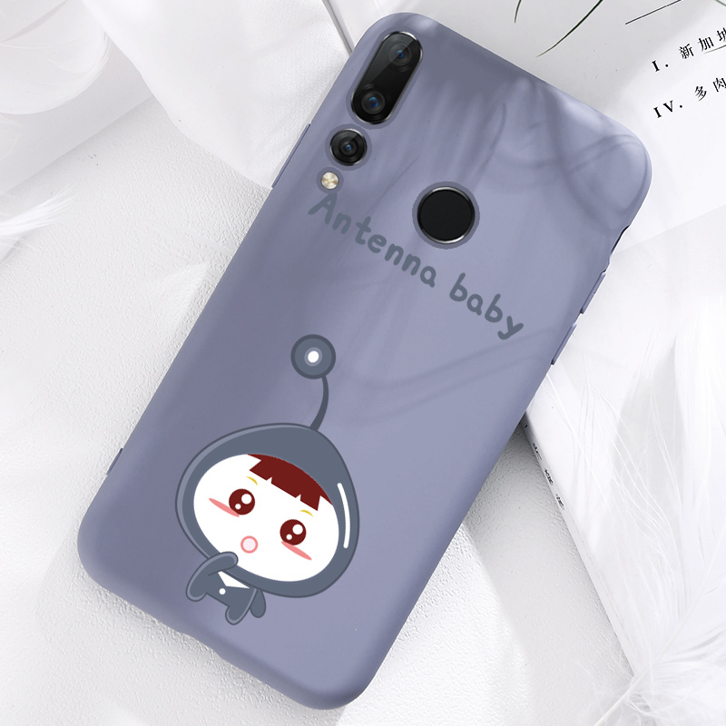 华为nova4手机壳液态硅胶新款华为nova4卡通软壳创意可爱男女潮4收藏