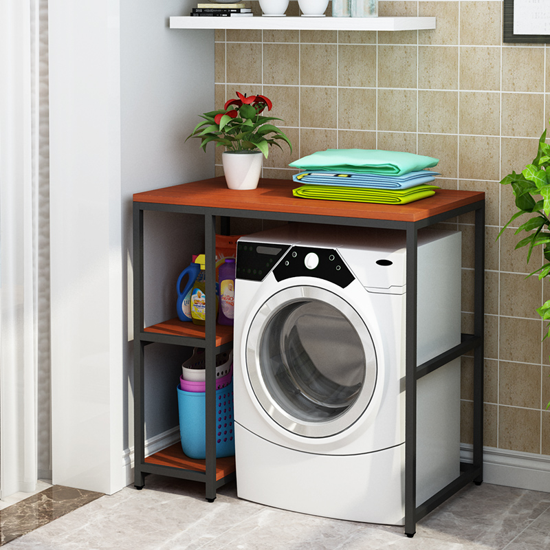 洗衣机置物架滚筒洗衣机架子落地阳台储物架卫生间架子阿斯卡利