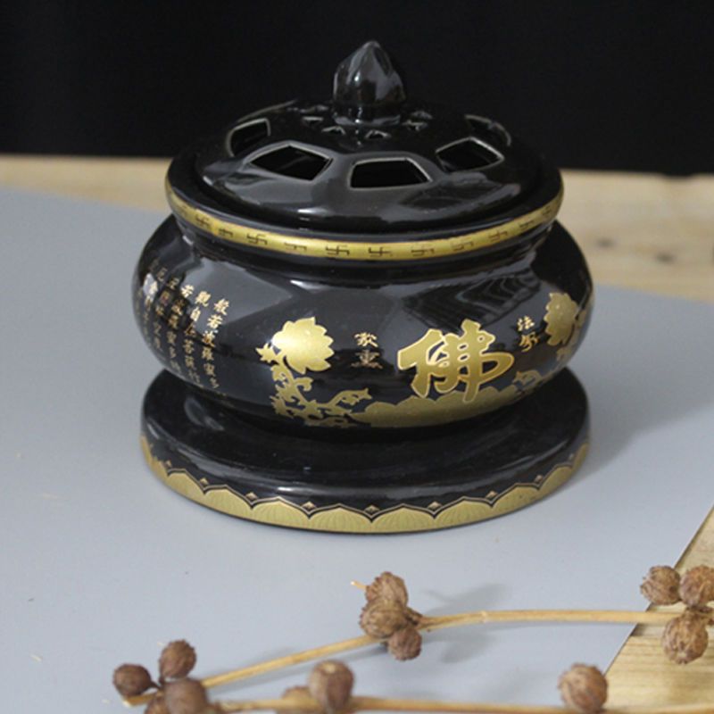 4寸招财进宝调温调温电子香薰炉檀香家用室内陶瓷熏香炉插电沉香炉