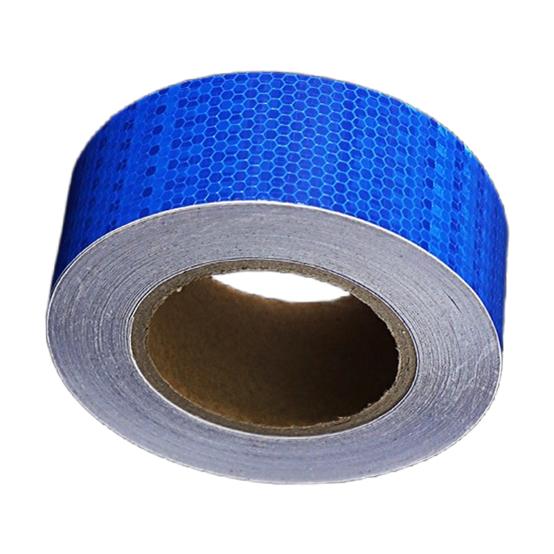 途务 反光警示胶带 蓝色晶格5cm*25m 卷高清大图