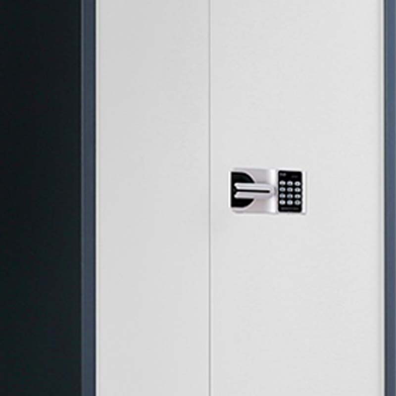 帅畅保密柜财务档案柜文件柜办公室资料储物柜保险柜通体灰框白门-国保密码锁高清大图