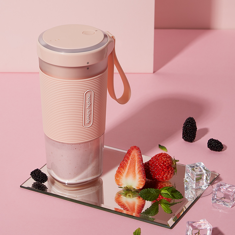 摩飞(morphy richards) 便携果汁杯 MR9600 粉色高清大图