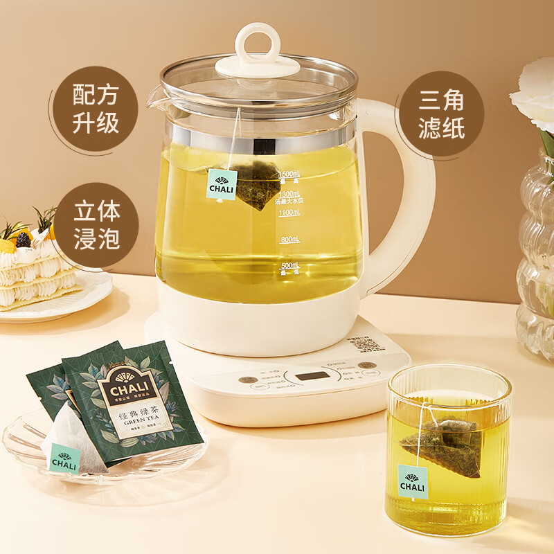 ChaLi 茶里无纺布经典独立绿茶包200g(2g*100包)高清大图