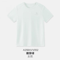 骆驼(CAMEL)女款短袖衫A25BAVV052嫩芽绿 XL