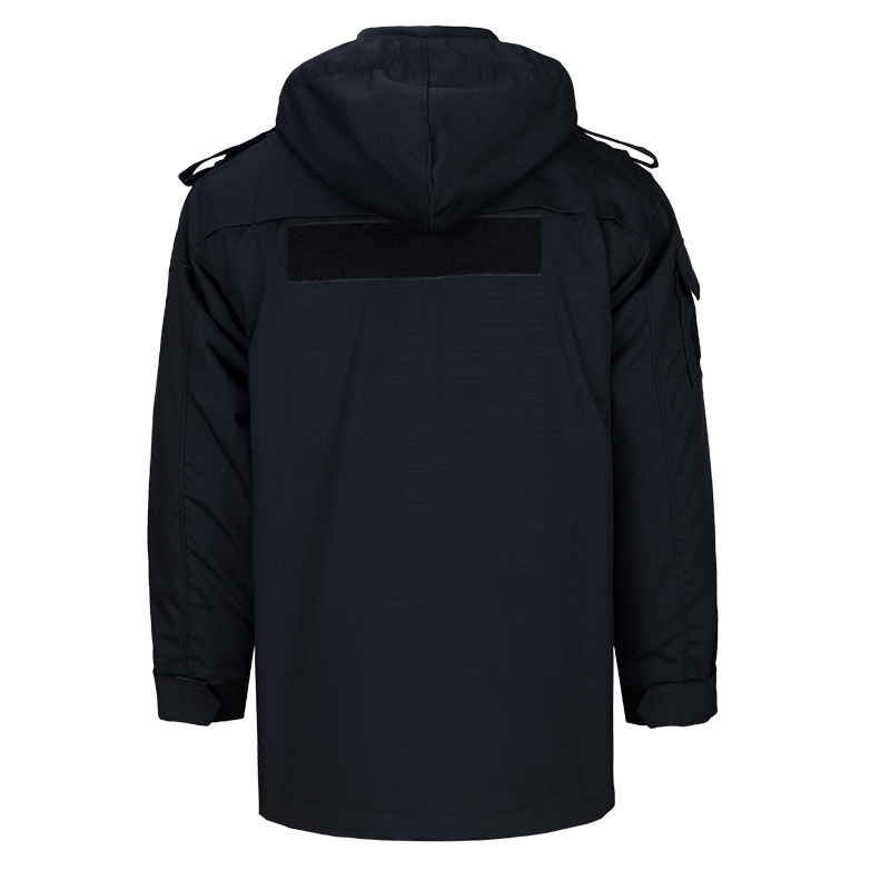 TM011 斜纹中长保安大衣源头工厂 面料款式可定制 S-5XL 套高清大图