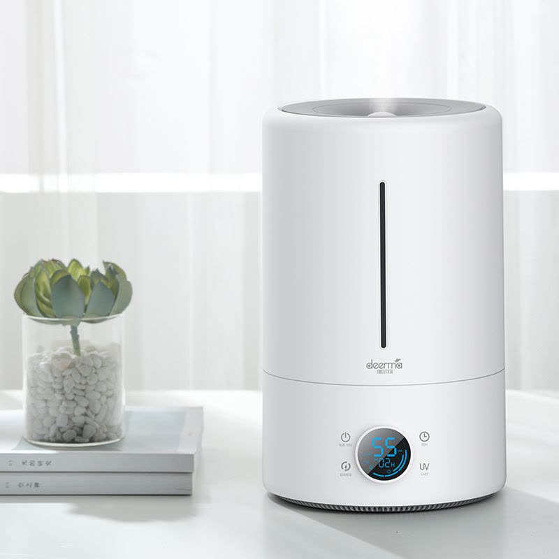 德尔玛（Deerma）加湿器F628S 5L大容量UV小夜灯智能恒湿数码屏幕显示