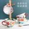 JEKO&JEKO 早餐杯手工手绘陶瓷创意燕麦杯牛奶杯女性下午茶咖啡杯喝水杯可爱