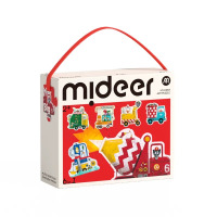 弥鹿(MiDeer)儿童拼图玩具六合一超大块宝宝幼儿趣智拼图男孩女孩礼物1-3岁动物款 交通款 农场款