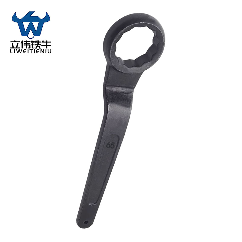 立伟铁牛单头梅花扳手65mm/把高清大图