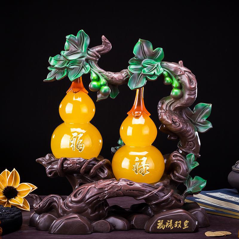 美帮汇葫芦摆件酒柜客厅创意房间布置摆设家居软装饰品乔迁开业礼品高清大图