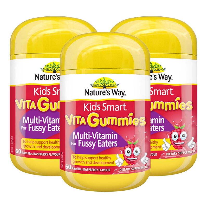 佳思敏(Nature’s Way)儿童复合维生素矿物质偏食厌食补锌软糖60粒/瓶适合2岁以上新旧包装随机发高清大图