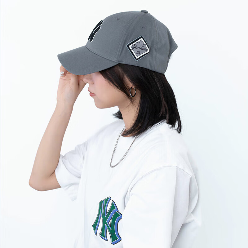 MLB帽子男女情侣刺绣硬顶棒球帽四季鸭舌帽 3ACP8501N-50GRS