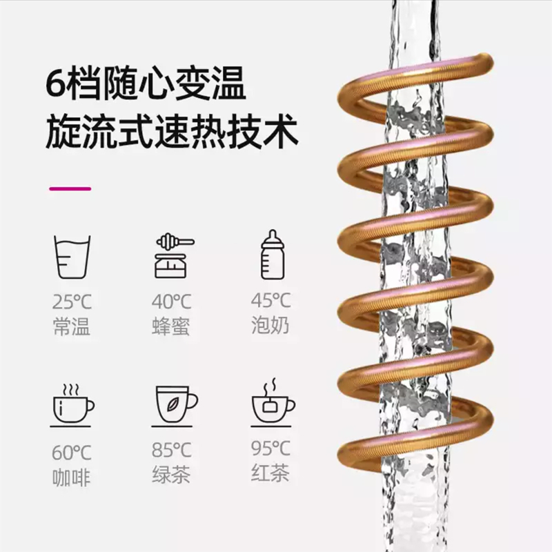 德国德克西WB-1冰晶绿2秒即热净水器家用直饮加热一体机反渗透饮水机RO膜台上式 小型饮水机 直饮机 免安装