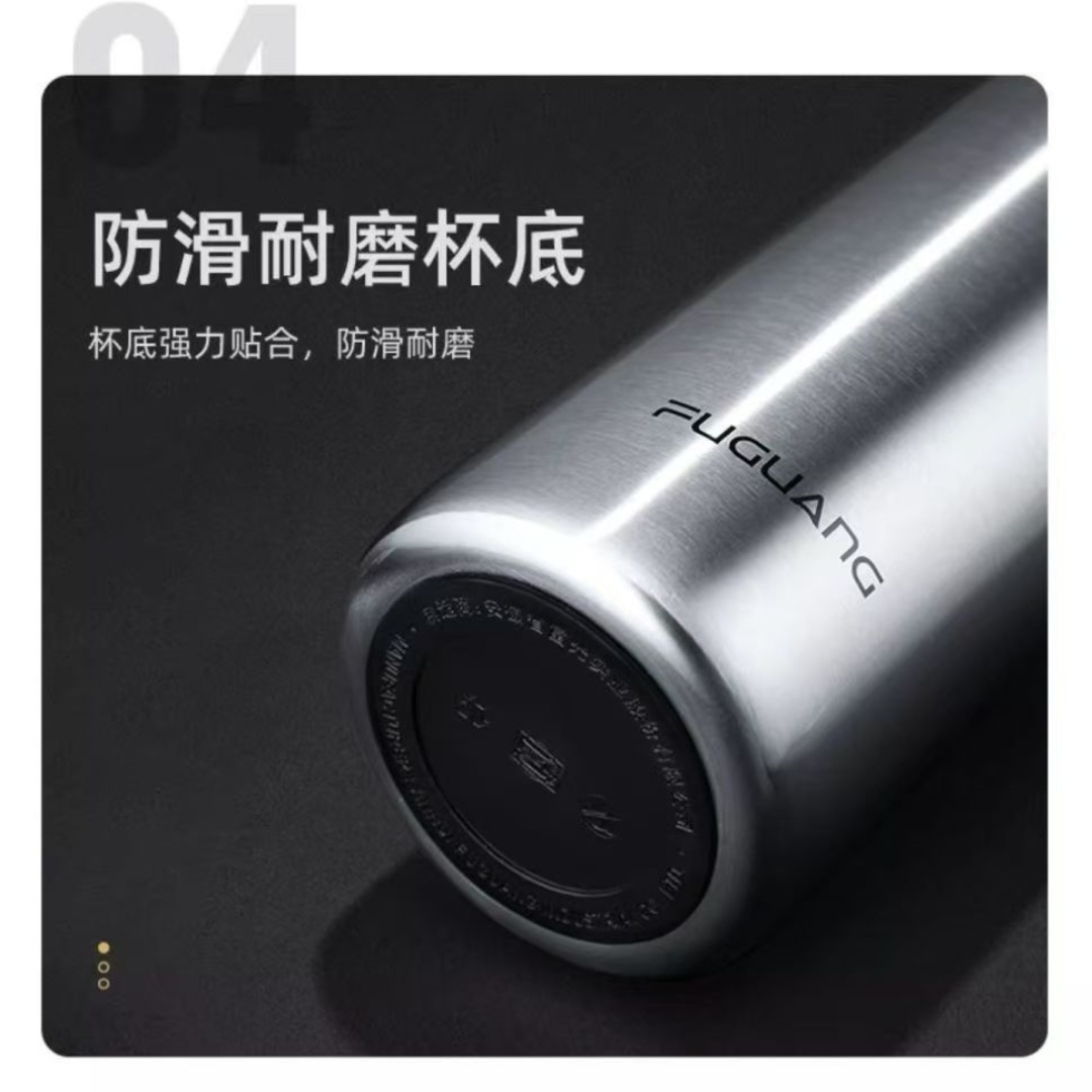 富光保温水杯高档316车载保温杯 本色500ml高清大图