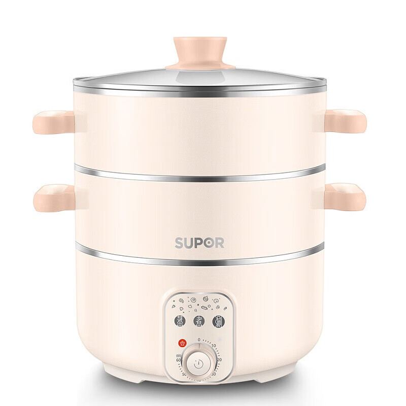 苏泊尔(SUPOR)电蒸锅多用途锅三层蒸笼多功能锅不粘炒菜锅电火锅 ZN26YK18