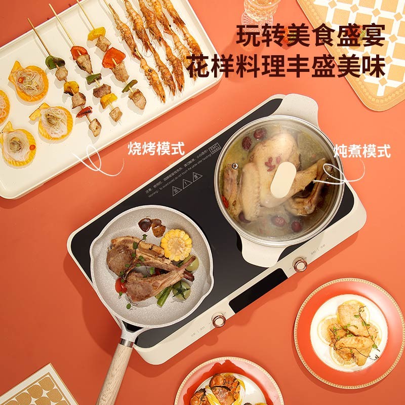 大宇家用双灶多用途锅IH多功能料理盘电磁炉DYHG-C20A1高清大图