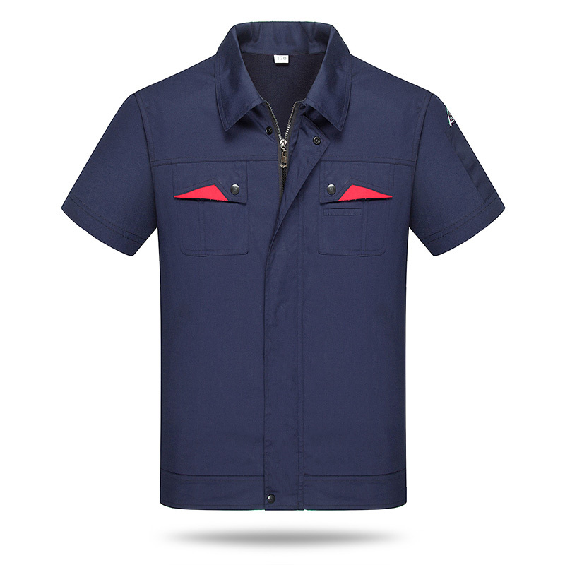 天鸣TMG6011 防静电夏季短袖工作服 夏装 劳保服 源头工厂 可定制 S-4XL 件高清大图