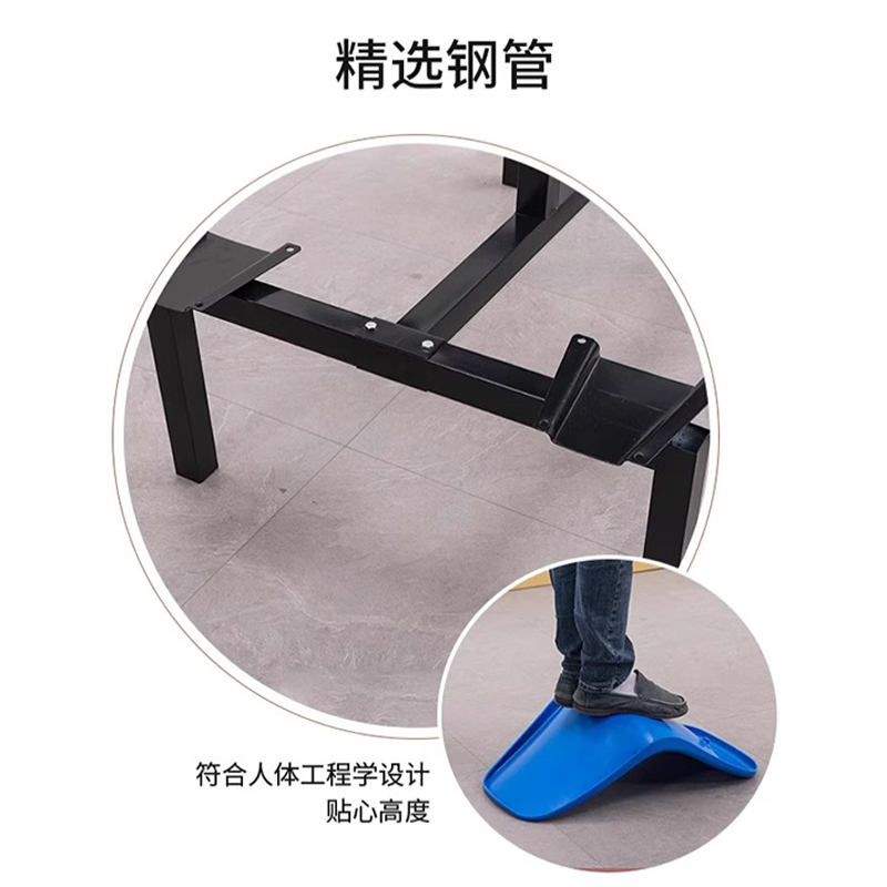 芙瑞塔连体餐桌 1.6*1.6米套高清大图