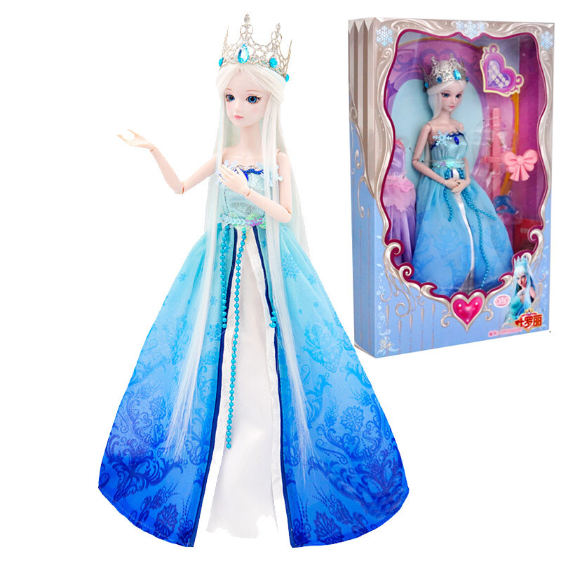 正品叶罗丽娃娃小灵夜萝莉仙子冰公主女孩玩具29cm娃娃冰公主