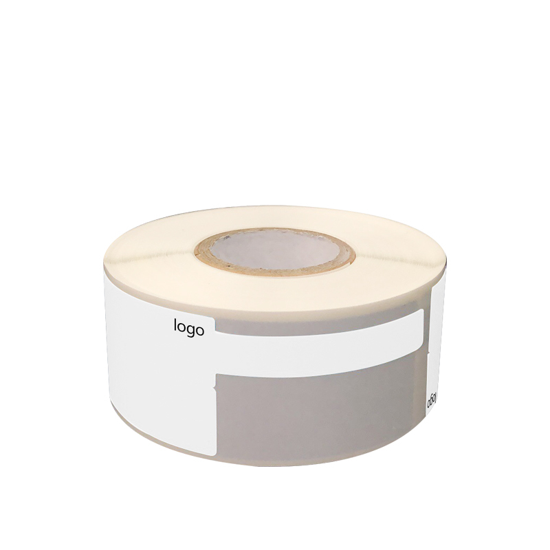 开仰（KAIYANG）P-40W-LT-SC预印logo尾签不干胶标签纸38*25+40mm/200片/卷 白色