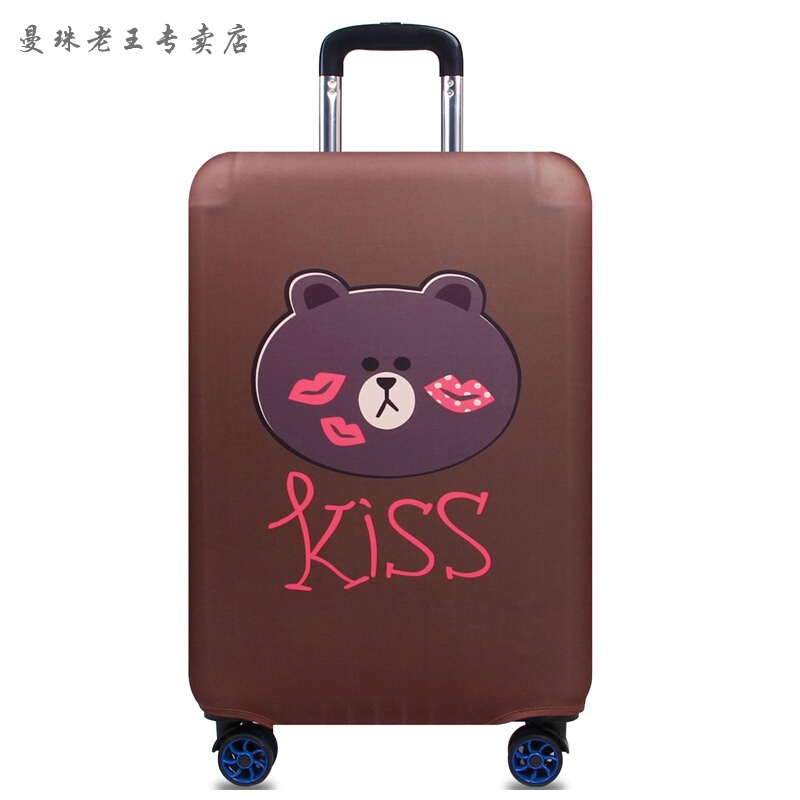 弹力箱套行李箱保护套子旅行拉杆箱外套防尘罩20/24/26/29寸史努比XL码(加厚)29-32寸是箱套,不卖箱