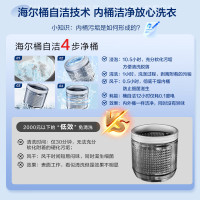 海尔(Haier)10公斤 大容量 全自动 波轮洗衣机 除螨洗 钢化玻璃上盖 政府补贴 XQB100-M1269